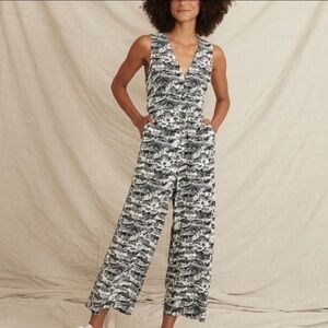 Marine Layer Black and White Jumpsuit